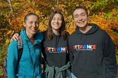 Group of 3 people taking a picture together