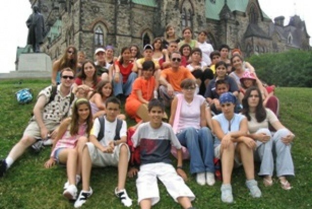 Students on parliament hill